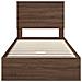 Letto con Contenitore con testiera Rovere Marrone 75 x 190 cm - Foto miniatura 8