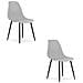 WAT Sedia da scrivania moderna con gambe grigie /nere x2 - Foto miniatura 1