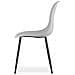 WAT Sedia da scrivania moderna con gambe grigie /nere x2 - Foto miniatura 4