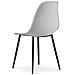 WAT Sedia da scrivania moderna con gambe grigie /nere x2 - Foto miniatura 5