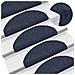 Tappetini per scale autoadesivi 30 pz 65x21x4 cm blu semicircolari grandi - Foto miniatura 5