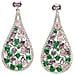 Collezione Diva Orecchini Floreali Vintage in Zirconia - Foto miniatura 5