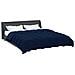 Duvet Invernale Trapuntato Blu Scuro 220 x 240 cm Microfibra - Foto miniatura 3