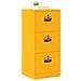 Armadio per File con cassetto Giallo senape 44 x 50 x 106.5 cm - Foto miniatura 3