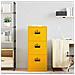 Armadio per File con cassetto Giallo senape 44 x 50 x 106.5 cm - Foto miniatura 4
