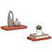 Scaffale da parete 2 pcs Rosso 40 x 23,5 x 4 cm - Foto miniatura 3