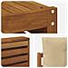 Set divani 11 pcs Naturale e Beige Legno di Acacia Massello - Foto miniatura 7