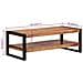 Tavolino da Salotto 120x55x40 cm in Legno Massello di Acacia - Foto miniatura 7
