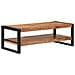 Tavolino da Salotto 120x55x40 cm in Legno Massello di Acacia - Foto miniatura 8