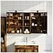 Set di Armadi da Bagno con porta 3 pcs 100 x 10,5 x 60,5 cm - Foto miniatura 2