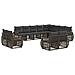 Set Divano da Giardino 12 pcs Grigio e Grigio Scuro polyrattan - Foto miniatura 1