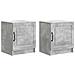 Armadio da Notte 2 pcs Grigio Cemento 43 x 34,5 x 47 cm - Foto miniatura 1