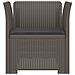 Poltrona a 1 Posto con Cuscino Aspetto Rattan PP Grigio Chiaro - Foto miniatura 3