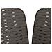 Poltrona a 1 Posto con Cuscino Aspetto Rattan PP Grigio Chiaro - Foto miniatura 5