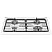 Cucina a Gas 4 Fuochi a Gas Forno a Gas Dimensioni 50 x 50 cm Colore Bianco - Foto miniatura 2