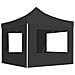 Gazebo Pieghevole con Pareti in Alluminio 3x3 m Antracite - Foto miniatura 1