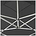 Gazebo Pieghevole con Pareti in Alluminio 3x3 m Antracite - Foto miniatura 3