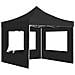Gazebo Pieghevole con Pareti in Alluminio 3x3 m Antracite - Foto miniatura 4