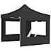 Gazebo Pieghevole con Pareti in Alluminio 3x3 m Antracite - Foto miniatura 5