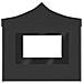 Gazebo Pieghevole con Pareti in Alluminio 3x3 m Antracite - Foto miniatura 7