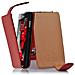 Custodia Compatibile Con Lg Optimus L7 Ii In Rosso Cremisi - Coperchio Protettivo In Design Flip Realizzato In Similpelle Testurizzata - Foto miniatura 1