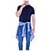 T-shirt Uomo Custom-slim Con Logo - Foto miniatura 2