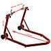 Cavalletto Solleva Moto Posteriore A Forchetta Regolabile Rosso - Foto miniatura 2