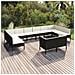 Set Divani Da Giardino 12 Pz Con Cuscini In Polyrattan Nero - Foto miniatura 1
