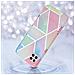 Custodia Compatibile Con Huawei P40 Lite In Marmo Arcobaleno No. 11 - Coperchio Protettivo In Silicone Tpu Con Motivo A Mosaico - Foto miniatura 4