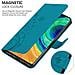 Custodia Compatibile Con Huawei Mate 30 Pro In Blu Fiore - Coperchio Protettivo In Design Floreale Con Chiusura Magnetica, Funzione Stand E Slot Per Carte - Foto miniatura 5