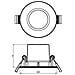 Downlight Led Dimmerabile 5.5w Sparkle Foro Ø 70 Mm Bianco Caldo 2700k Nickel 55xø85 Mm Pc - Foto miniatura 1