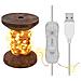 Bobina Con Filo Di Rame 100 Luci Led Ip21 Usb Interruttore On Off - Foto miniatura 1