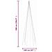 Albero Di Natale Pennone Blu 732 Led 500 Cm - Foto miniatura 2