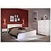 Cameretta Completa Boston: Letto Adulto 140 X 190 + Cassettiera + 2 Comodini - Bianco - Foto miniatura 1