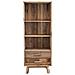 Libreria In Legno Di Pino A 3 Ripiani Con 2 Cassetti Linea Classic - Foto miniatura 3