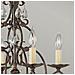 Lampadario Contemporaneo Chateau Acciaio Bronzo Moka Cristallo 4 Luci E14 - Foto miniatura 3