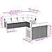 Set Divani Da Giardino Con Cuscini 7pz Nero Polyrattan - Foto miniatura 2