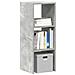 Libreria Impilabili Grigio Cemento 30x30x80cm Legno Multistrato - Foto miniatura 1