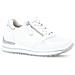 Weiss, Silber (perf) Casual Closed Sport Shoe Sneakers Pelle Scarpe Donna Bianco Eu 41, 26528-50 - Foto miniatura 1