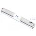 Manicotto intrecciato con cerniera lampo resistente al calore 1 m x 30 mm bianco - Foto miniatura 2