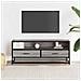 Mobile Tv Grigio Sonoma 100x34,5x40cm Legno Multistrato Metallo - Foto miniatura 3