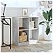 Lusso Casadino -  Libreria Grigio Cemento 68,5x32x75 Cm In Legno Multistrato - Foto miniatura 2