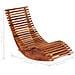 Lusso Casadino -  Sedia A Sdraio A Dondolo 2 Pz In Legno Di Acacia - Foto miniatura 5