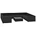 Lusso Casadino -  Set Divani Da Giardino 9 Pz Con Cuscini In Polyrattan Nero - Foto miniatura 2