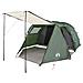Tenda da Campeggio a Tunnel per 4 Persone Verde Impermeabile - Foto miniatura 3