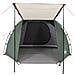Tenda da Campeggio a Tunnel per 4 Persone Verde Impermeabile - Foto miniatura 6