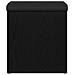 panchina da stoccaggio  in rovere nero 40x40x45 cm in legno ingegnerizzato - Foto miniatura 7
