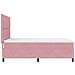 Letto Box Spring con Materasso Rosa 160x200 cm Velluto - Foto miniatura 9