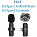 Microfono Lavalier Wireless Con Connettore Type-c - Microfono A Clip Per Streaming Live E Registrazione - Foto miniatura 4