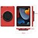 Custodia Per Ipad 10.2"" Armata Con Supporto Girevole Rosso - Foto miniatura 2